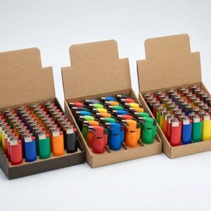 Child-Resistant Disposable Lighters (50 Ct / Display Tray)
